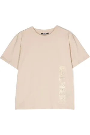 Balmain T-shirt en coton à logo embossé