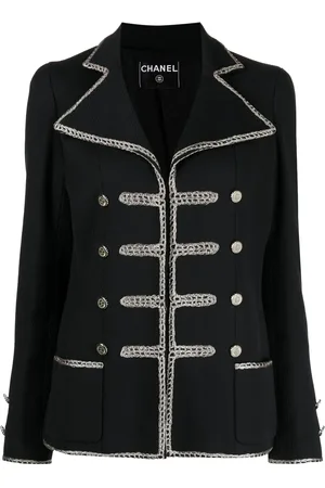 CHANEL Veste croisée à détail effet crochet (2006)