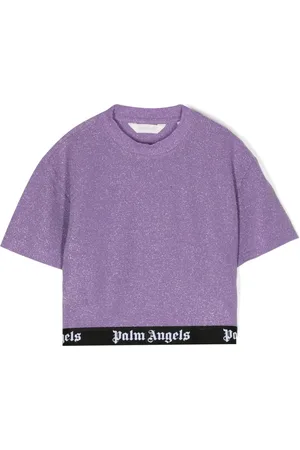 Palm Angels T-shirt court à bande logo