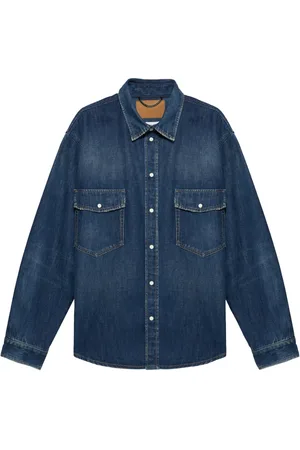 1989 STUDIO Chemise en jean à logo embossé