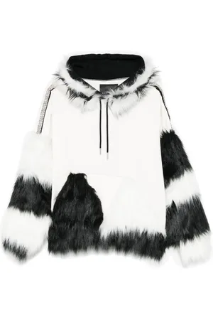 LOULOU Hoodie à détails en fourrure artificielle