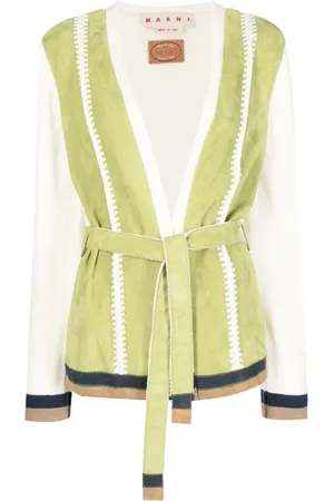 Marni Veste bicolore à taille ceinturée