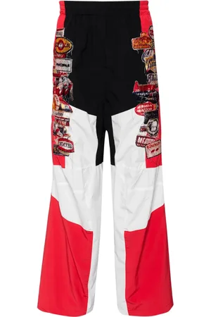 DOUBLET Pantalon de jogging à empiècements contrastants