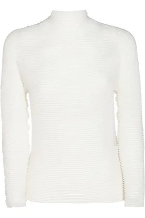Issey Miyake Pull à effet plissé