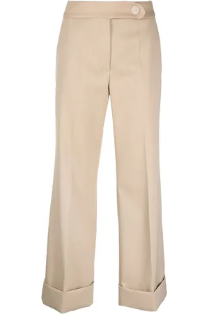 Lanvin Pantalon court en laine à taille mi-haute