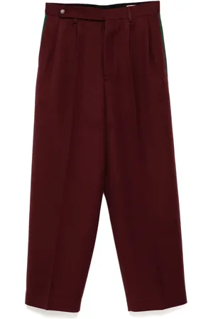 BODE Pantalon en serge à design tressé