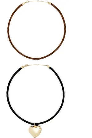 YVONNE LÉON Collier en 9ct à pendentif éventail