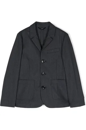 Emporio Armani Blazer boutonné à plaque logo