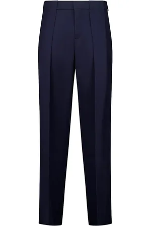 Balmain Pantalon plissé en tissi grain de poudre