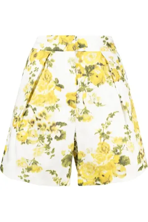 Erdem Short en coton à fleurs