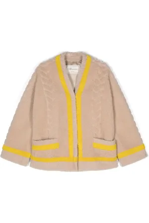 BLUMARINE Veste en peau lainée