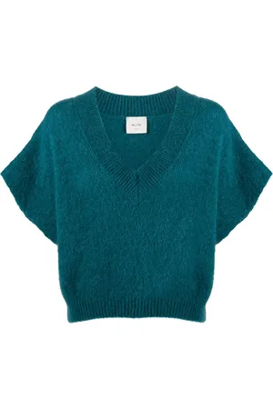 ALYSI T-shirt en mohair à rayures