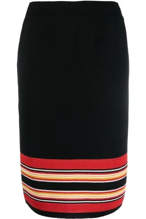 Saint Laurent Jupe rayée en maille (années 1980)