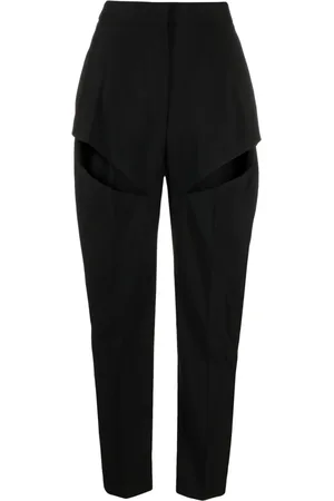 Alexander McQueen Pantalon de tailleur à découpes