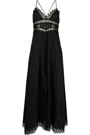 CHARO RUIZ IBIZA Robe longue bordée de dentelle