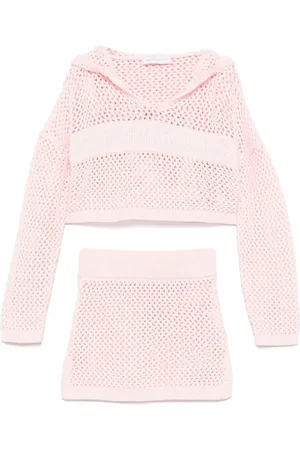MONNALISA Ensemble jupe-pull en maille ajourée