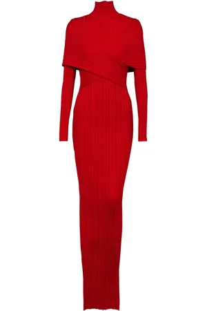 Balmain Robe en maille à plis