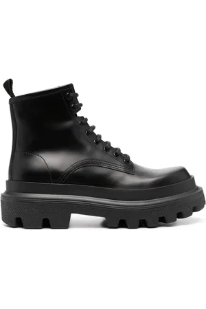 Dolce & Gabbana Bottines en cuir à lacets