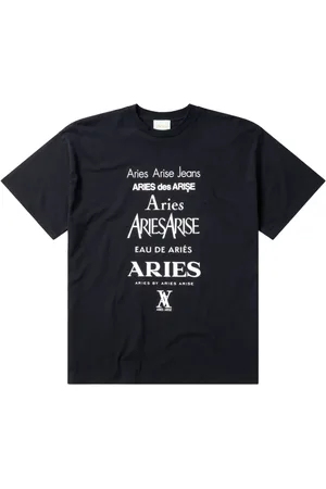 ARIES T-shirt en coton à logo imprimé