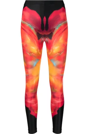 Alexander McQueen Legging à imprimé abstrait