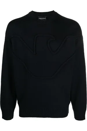 Emporio Armani Pull à logo embossé