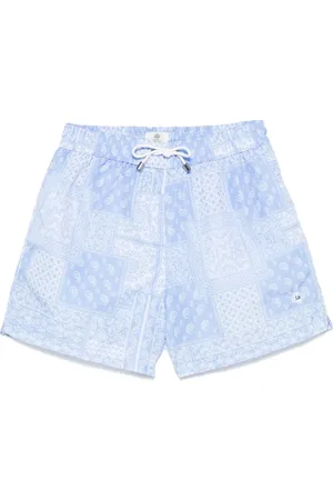 LUIGI BORRELLI NAPOLI Short de bain à imprimé patchwork