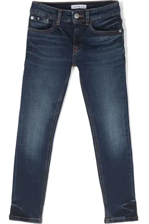 Calvin Klein Jean droit à effet délavé