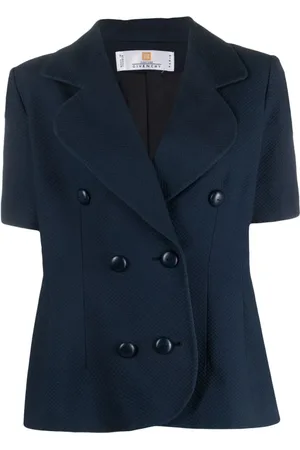 Givenchy Blazer croisé à manches courtes (1990)