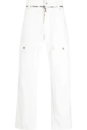 Balmain Jean droit à détail de zip