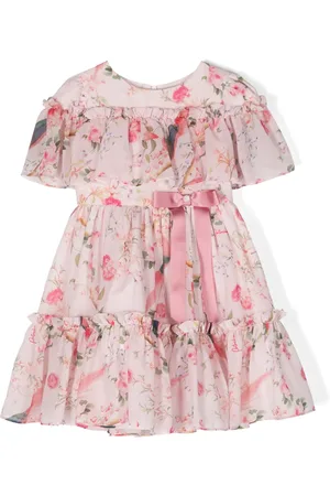 PATACHOU Robe volantée à fleurs en jacquard