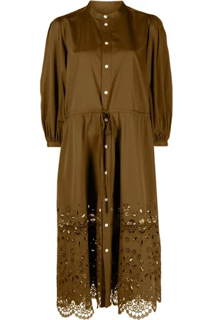 Ralph Lauren Robe-chemise à broderie anglaise