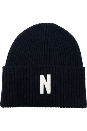 Norse projects Bonnet en laine à logo brodé