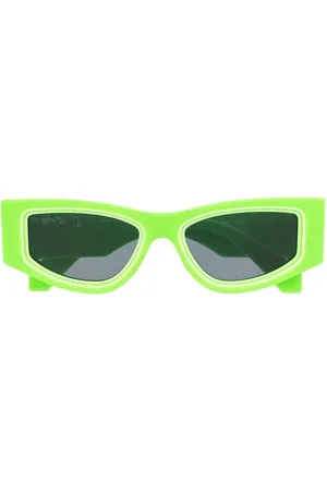 OFF-WHITE Lunettes de soleil Andy à monture papillon
