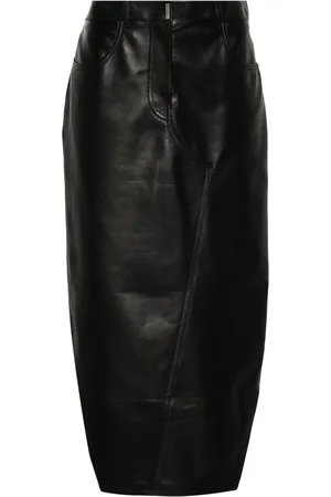 Givenchy Jupe en cuir à motif 4G