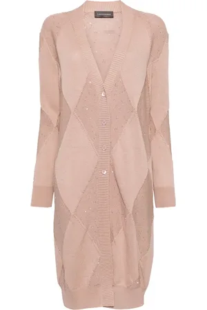LORENA ANTONIAZZI Cardigan en maille à losanges