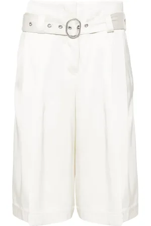 Jil Sander Short en satin à taille haute