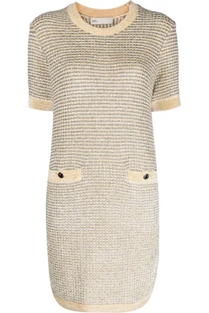 Tory Burch Robe rayée à coupe mi-longue