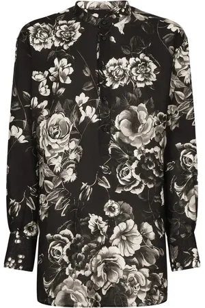 Dolce & Gabbana Chemise en lin à fleurs