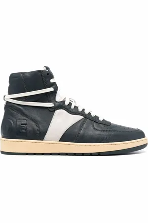 Rhude Baskets montantes BBall à logo embossé