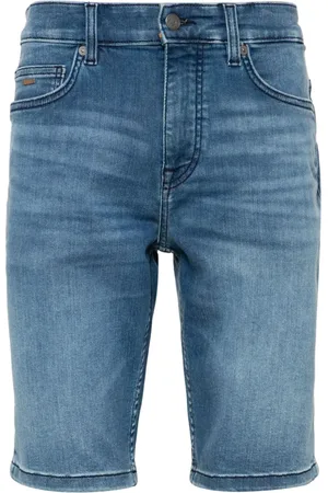 HUGO BOSS Short en jean à effet délavé