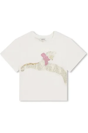 Lanvin T-shirt en coton à logo imprimé