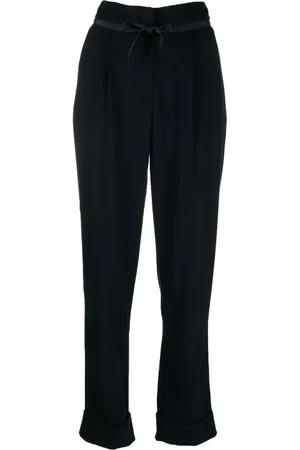 Emporio Armani Pantalon droit à design plissé
