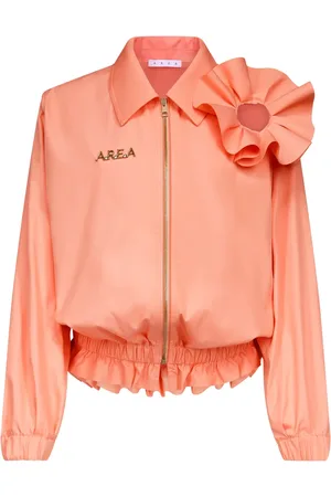 AREA Veste volantée à applique fleur