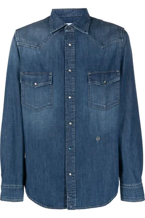 Jacob Cohen Chemise en jean à logo brodé