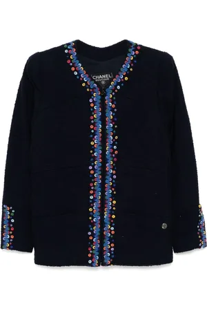 CHANEL Veste à design sans col (1997)