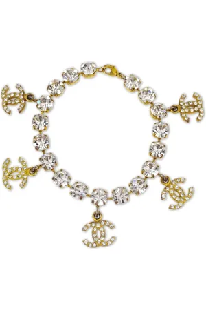 CHANEL Bracelet strassé à logo CC (1995)