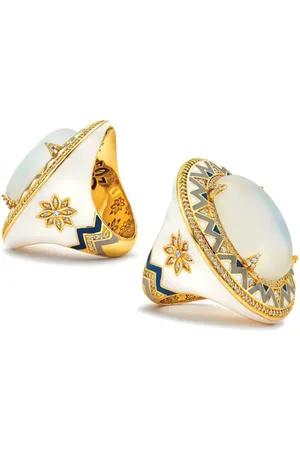 BUDDHA MAMA Bague en 20ct sertie de pierre de lune