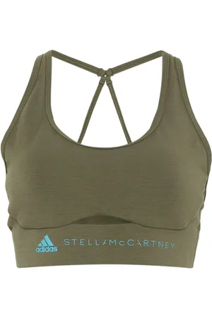 adidas Brassière de sport à logo en caoutchouc