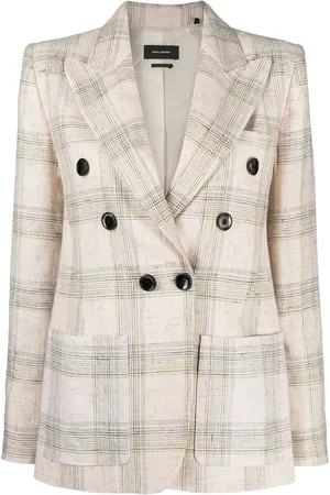 Isabel Marant Veste croisée Lenora à carreaux