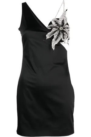 Nué Notes Robe courte Orchid à épaules asymétriques